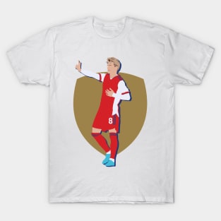 Martin Odegaard Arsenal No. 8 Collage T-Shirt